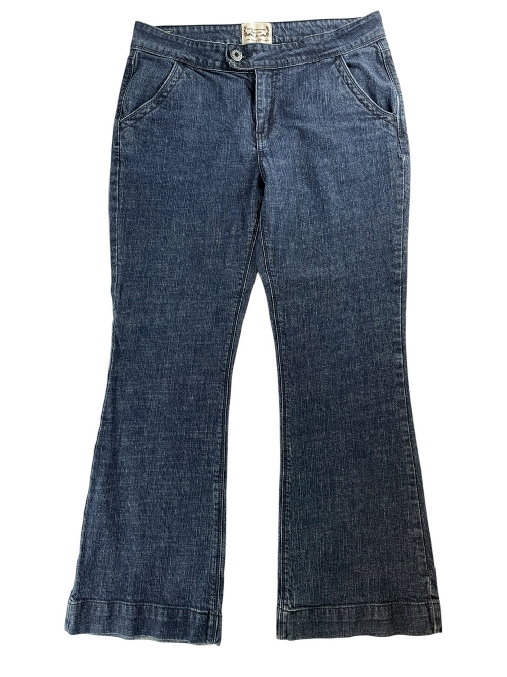 Levi Strauss Signature Low Rise Trouser Jeans Bootcut Flare Stretch Denim SZ 14